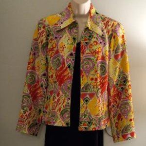 Size 10 Multi Color Lightweight Jacket